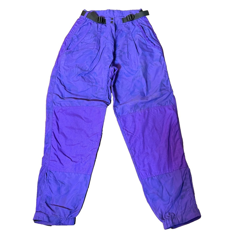 Vtg RailRiders Men's Nylon Hiking Pants‎ Purple 90s Outdoor Trail Climbing S